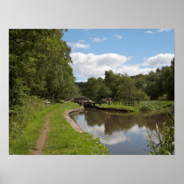 Der Caldon Canal Cheddleton Staffordshire Poster