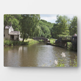 Der Caldon Canal Consall Staffordshire Fotoplatte