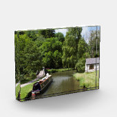 Der Caldon Canal Consall Staffordshire Postcard La Fotoblock (Links)