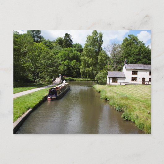 Der Caldon Canal Consall Staffordshire Postkarte (Vorderseite)