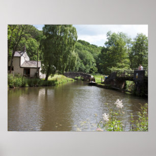 Der Caldon-Kanal Consall Staffordshire Poster