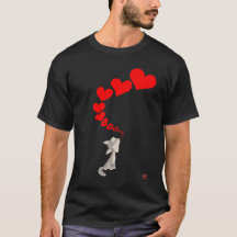 Der Call of Liebe T - Shirt einfach (Design auf de