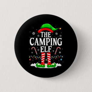 Der Camping Elf Xmas Lustige passende Familiensgru Button