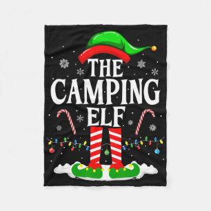 Der Camping-Elf Xmas Lustige passende Familiensgru Fleecedecke