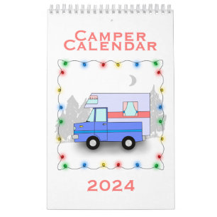 Der Campingkalender - Single Seite Kleiner Kalende Kalender