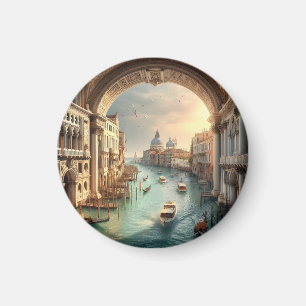 Der Canal Grande in Venedig - Italien Magnet