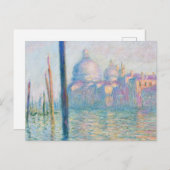 Der Canal Grande in Venedig von Claude Monet Postkarte (Vorne/Hinten)