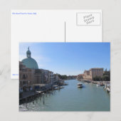 Der Canal Grande Postkarte (Vorne/Hinten)