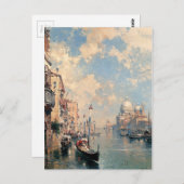Der Canal Grande, Venedig von Franz Richard Postkarte (Vorne/Hinten)