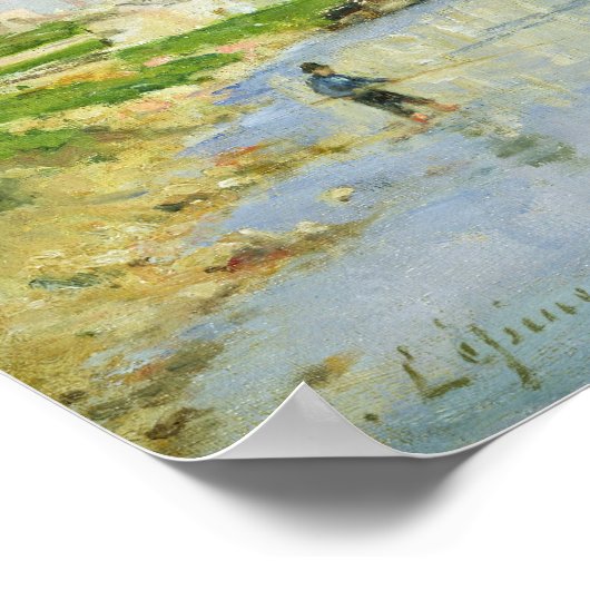 Der Canal Saint-Denis Poster (Ecke)