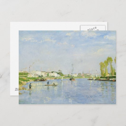 Der Canal Saint-Denis Postkarte (Vorne/Hinten)