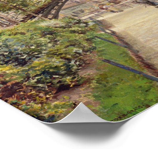 Der Canal Saint-Martin Poster (Ecke)