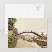 Der Canal Saint-Martin Postkarte (Vorne/Hinten)