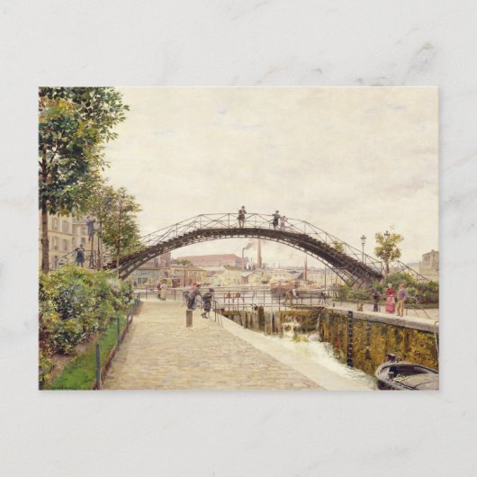Der Canal Saint-Martin Postkarte (Vorderseite)