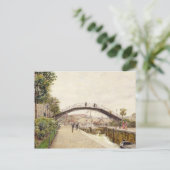 Der Canal Saint-Martin Postkarte (Stehend Vorderseite)