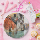 Der Canale Grande in Venedig (von Vincenzo Caprile Pappteller (Party)