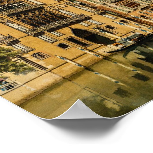 Der Canale Grande, Venedig (1879) Poster (Ecke)