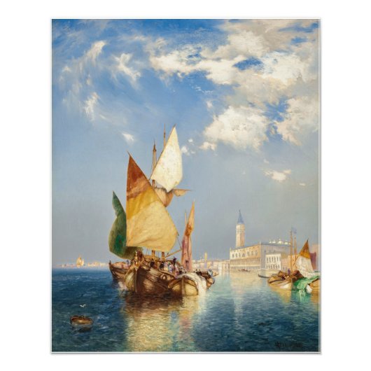 Der Canale Grande, Venedig (1903) von Thomas Moran Fotodruck (Vorne)