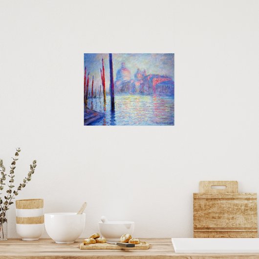 Der Canale Grande von Claude Monet Poster (Küche)