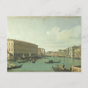 Der Canale Grande von der Rialto-Brücke Postkarte