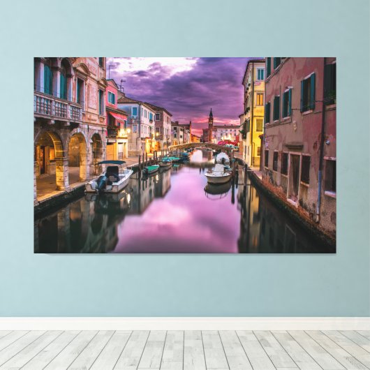 Der Canale Grande von Venedig - Canvas Print Leinwanddruck (Insitu (Holzboden))