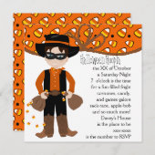 Der Candy COrn Bandit Einladung (Vorne/Hinten)