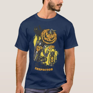 Der Candy-Inspektor Lustige Halloween-Spruch Kürbi T-Shirt