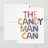 Der Candy Man kann - ermutigend Halloween Postkarte (Vorne/Hinten)