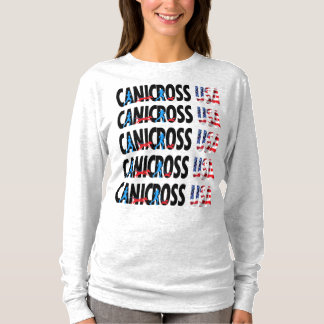 Der Canicross USA der Frauen Crew Longsleeve T-Shirt