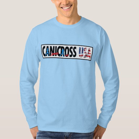 Der Canicross USA der Männer Crew Longsleeve T-Shirt (Vorderseite)
