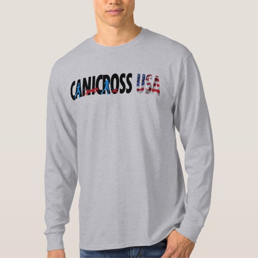 Der Canicross USA der Männer langer Hülsen-T - T-Shirt (Vorderseite)