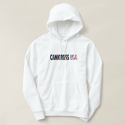 Der Canicross USA der Männer PulloverHoodie Hoodie (Design vorne)