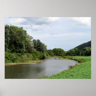 Der Canisteo River in Addison, New York Poster