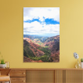 Der Canyon von Waimea Leinwanddruck (Insitu (Wohnzimmer))