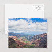 Der Canyon von Waimea Postkarte (Vorne/Hinten)