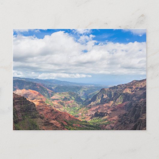 Der Canyon von Waimea Postkarte (Vorderseite)