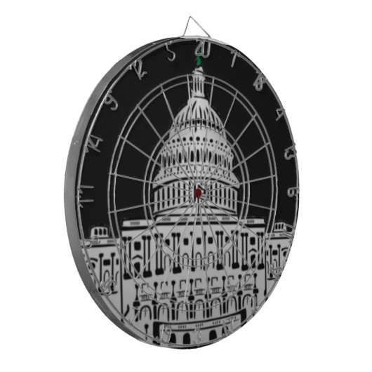 der Capitol Hilldartboard Dartscheibe (Vorderseite Links)