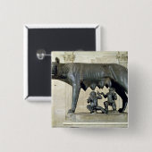 Der Capitoline Sie-Wolf Button (Vorne & Hinten)