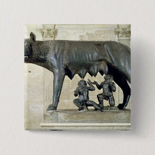 Der Capitoline Sie-Wolf Button