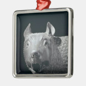 Der Capitoline Sie-Wolf Silbernes Ornament (Links)