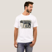 Der Capitoline Sie-Wolf T-Shirt (Vorne ganz)