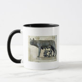 Der Capitoline Sie-Wolf Tasse (Links)