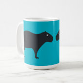 Der Capybara passt Tasse auf (Vorderseite Links)