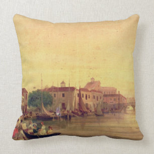Der Careenage, Bridgetown, Barbados, c.1848 Kissen