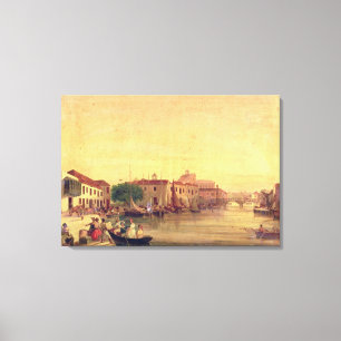 Der Careenage, Bridgetown, Barbados, c.1848 Leinwanddruck