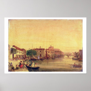 Der Careenage, Bridgetown, Barbados, c.1848 Poster