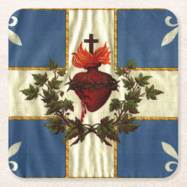 Der Carillon Sacré-Coeur-Untersetzer Rechteckiger Pappuntersetzer