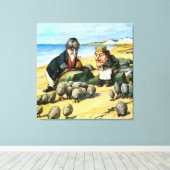 Der Carpenter und der Walrus im Wunderland Leinwanddruck (Insitu (Holzboden))