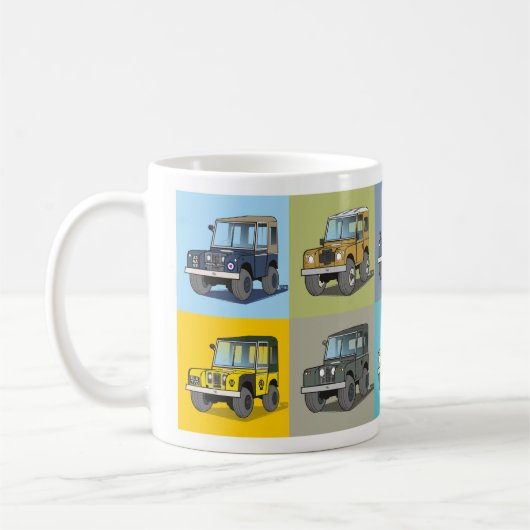 Der Cartoon-Becher Kaffeetasse (Links)