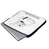 Der Cartoon der Funny Speed Camera zeigt, wie man Laptopschutzhülle (Vorne Knopf)